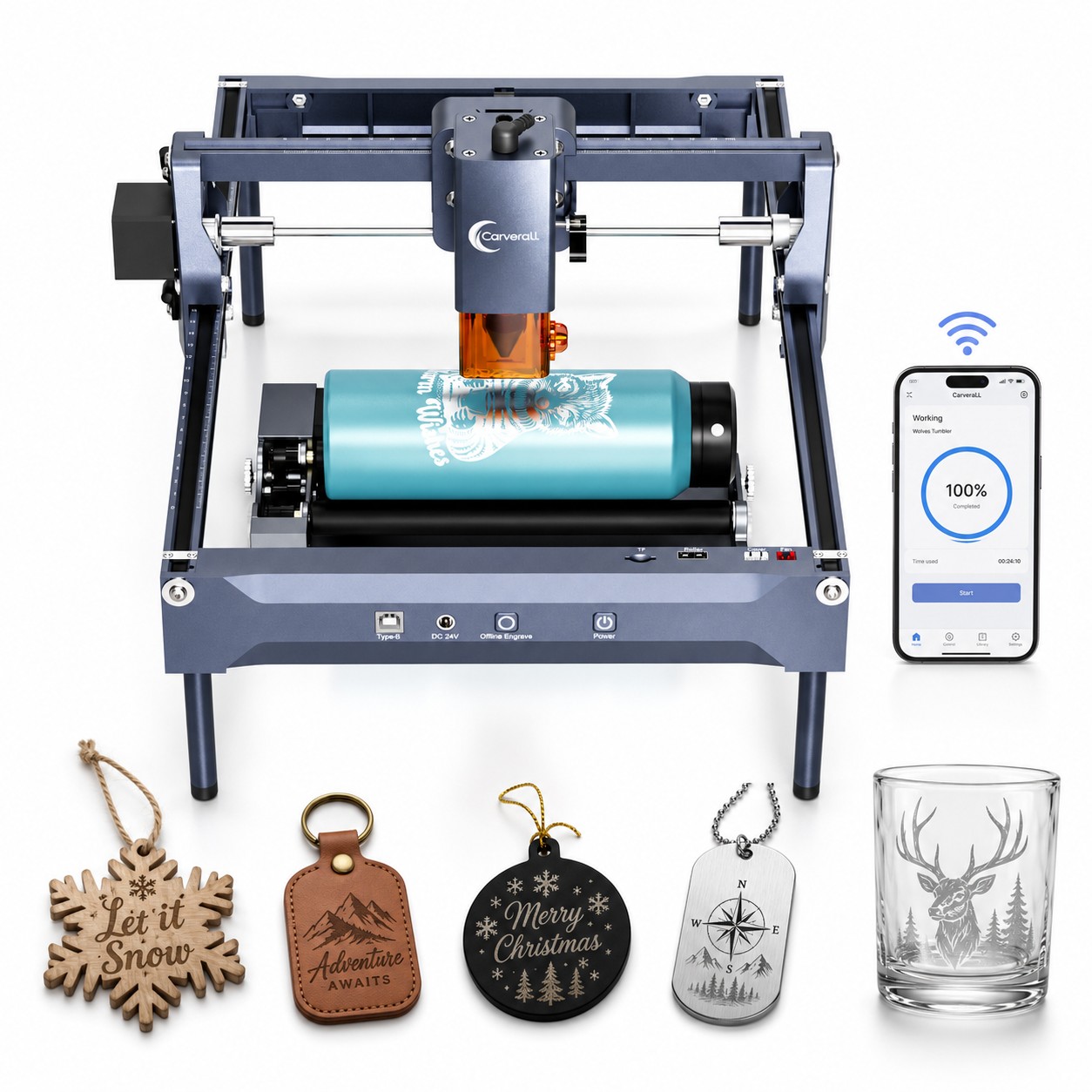 Industrial Laser Engraver - 카버럴 K15 프로 레이저 조각기 7W