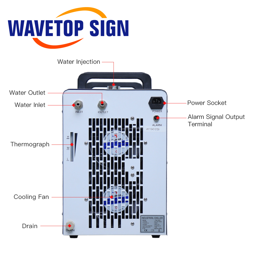WaveTopSign CW-5200 산업용 물 냉각기  - Laser Industrial Chiller 리뷰 및 가격