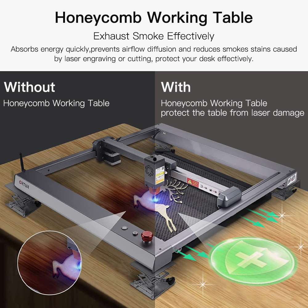 레이저 조각 기계 빠른 속도 절단 도구 조각 벌집 작업 - Honeycomb Laser Bed 리뷰 및 가격