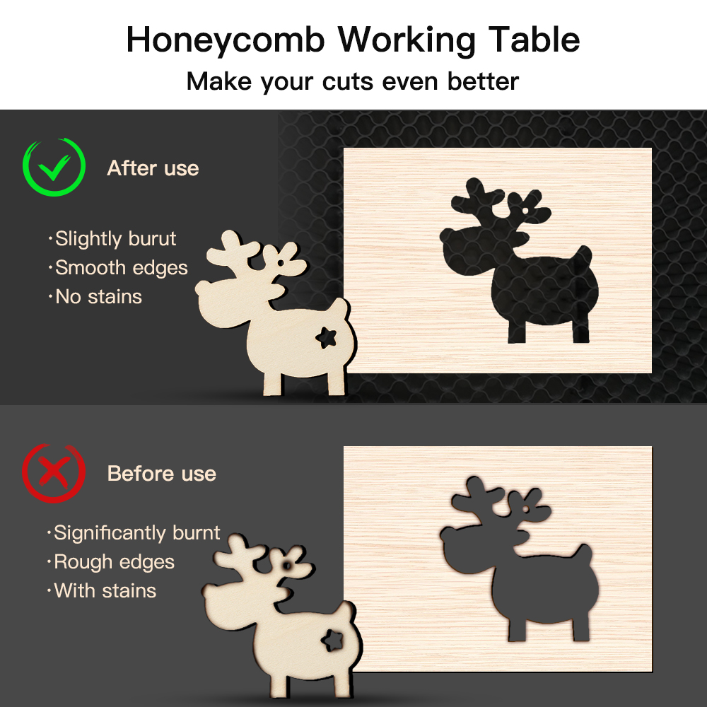 레이저 조각 기계 빠른 속도 절단 도구 조각 벌집 작업 - Honeycomb Laser Bed 리뷰 및 가격